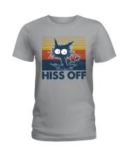 Cat Hiss Off Ladies T-Shirt tile