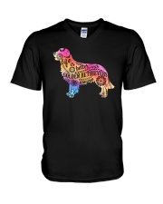 Life is better with Golden Retriever around V-Neck T-Shirt thumbnail