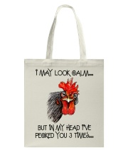 I May Look Calm Tote Bag tile