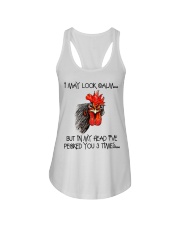 I May Look Calm Ladies Flowy Tank tile