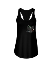 Dragonfly In Pocket Ladies Flowy Tank thumbnail