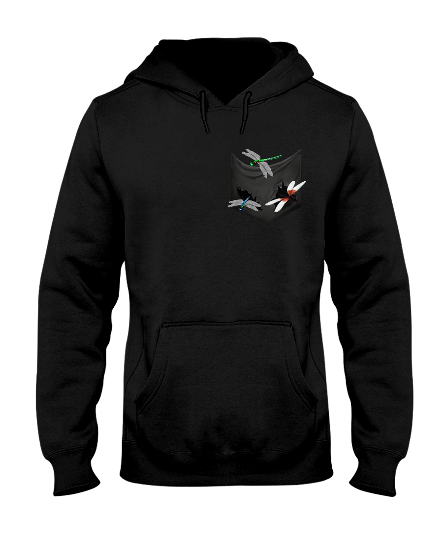 Dragonfly In Pocket Hooded Sweatshirt