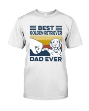 Best Golden Retriever Dad Classic T-Shirt front