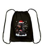 Dachshund Christmas Drawstring Bag thumbnail