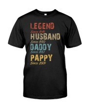 Father Legend Husband Daddy Pappy Classic T-Shirt front