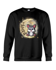 Wolf anh the moon Crewneck Sweatshirt thumbnail