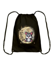Wolf anh the moon Drawstring Bag thumbnail