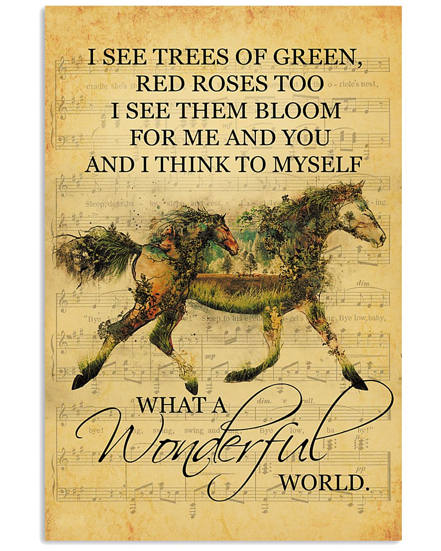 Horse I See Trees Of Green 11x17 Poster
