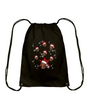 Dachshund head christmas Drawstring Bag thumbnail