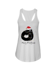 Merry Fluffmas Fluffy Cute Cat Ladies Flowy Tank tile