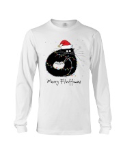 Merry Fluffmas Fluffy Cute Cat Long Sleeve Tee tile