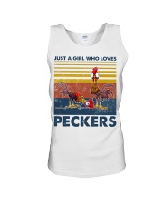 Chicken Just A Girl Unisex Tank tile