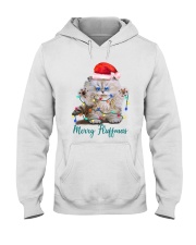 CAT MERRY FLUFFYMAS LOVELY SURPRISE CAT Hooded Sweatshirt tile