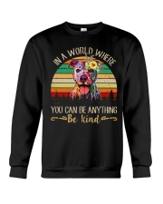 Pitbull In A World Crewneck Sweatshirt thumbnail