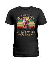 Pitbull In A World Ladies T-Shirt thumbnail