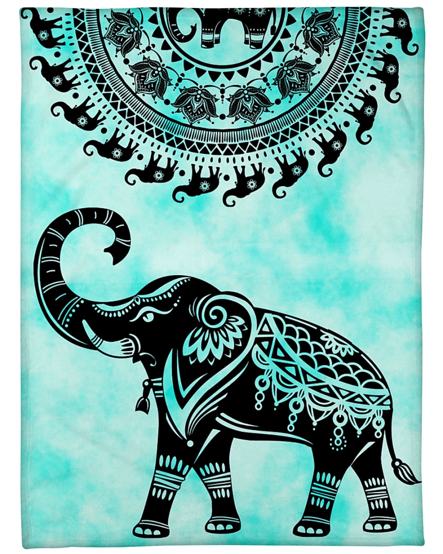 Elephant Nature Large Fleece Blanket - 60" x 80"