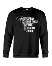 Pitbull Speak For Those Who have No Voice Crewneck Sweatshirt thumbnail