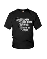 Pitbull Speak For Those Who have No Voice Youth T-Shirt thumbnail