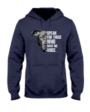 Pitbull Speak For Those Who have No Voice Hooded Sweatshirt thumbnail