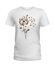 Chicken Dandelion Ladies T-Shirt tile