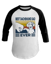Best Dachshund Dad Baseball Tee tile