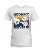 Best Dachshund Dad Ladies T-Shirt tile