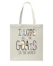 I love all the goats Tote Bag thumbnail