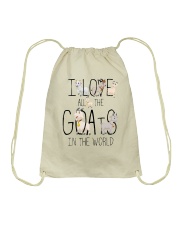 I love all the goats Drawstring Bag thumbnail