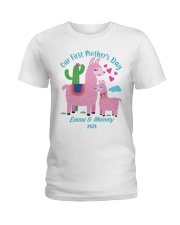 Mother Our First Mother's Day 2021 Llama Ladies T-Shirt tile