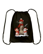 CAT XMAS Drawstring Bag tile