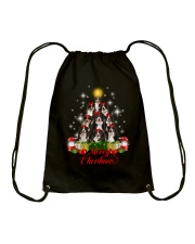 Bernese Mountain Dog Merry Christmas Drawstring Bag thumbnail
