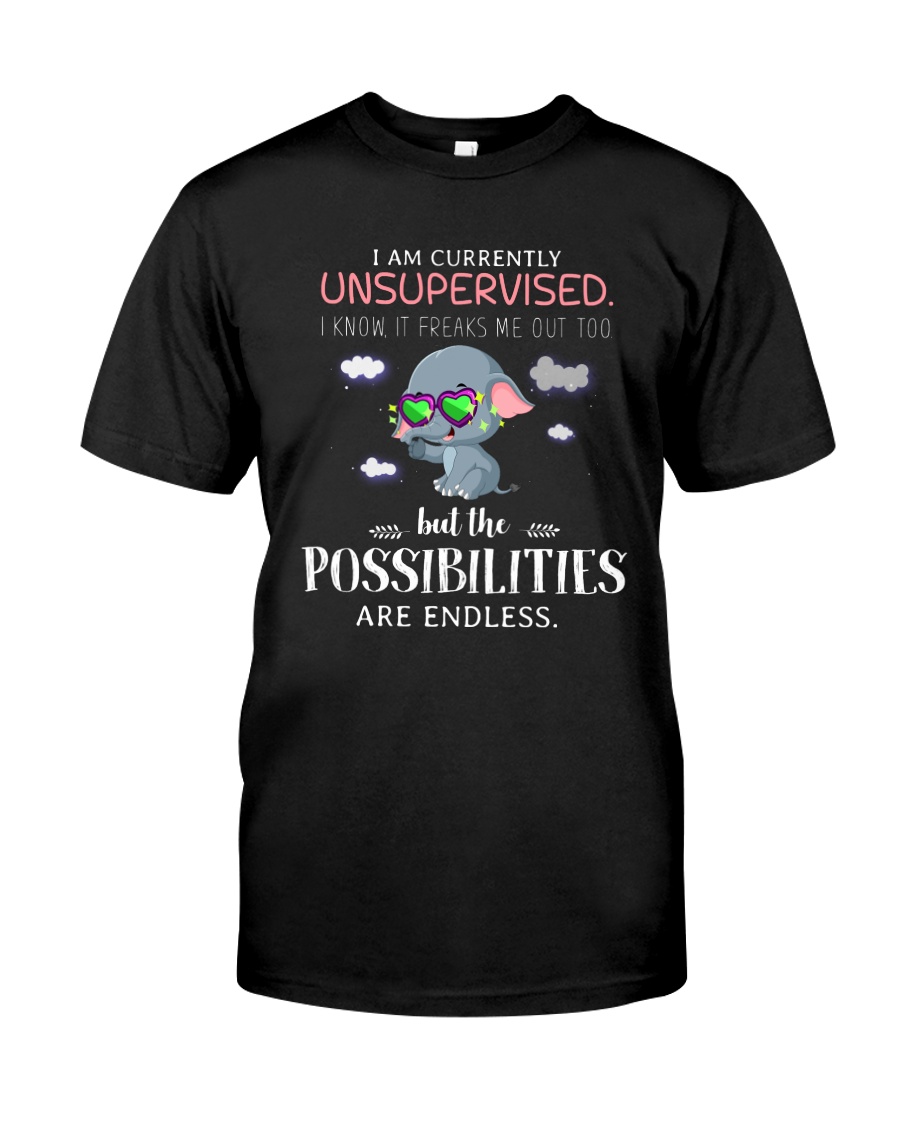 Currently Unsupervised Elephants Classic T-Shirt