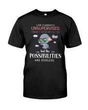 Currently Unsupervised Elephants Classic T-Shirt front
