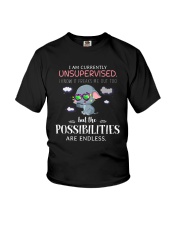 Currently Unsupervised Elephants Youth T-Shirt thumbnail