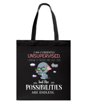 Currently Unsupervised Elephants Tote Bag thumbnail