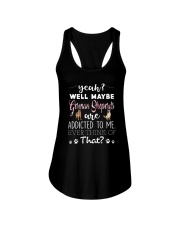 German Shepherds Are Addicted To Me Ladies Flowy Tank thumbnail