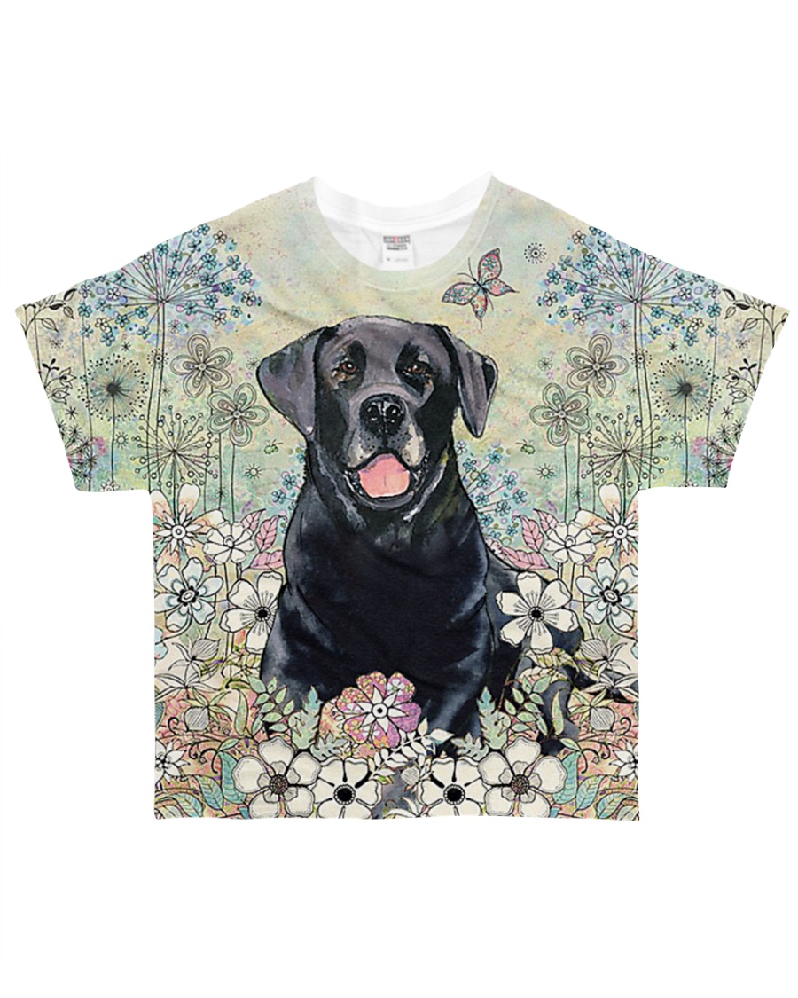 Labrador Flower Field All-over T-Shirt