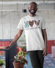 Chicken Peace Love Classic T-Shirt apparel-classic-tshirt-lifestyle-front-34