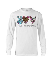 Chicken Peace Love Long Sleeve Tee tile