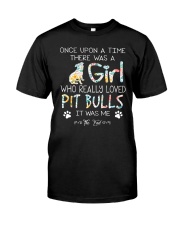 Pitbull Girl Classic T-Shirt front