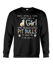 Pitbull Girl Crewneck Sweatshirt thumbnail
