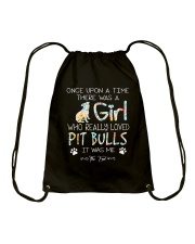 Pitbull Girl Drawstring Bag thumbnail