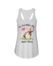 Mother Our First Mother's Day 2021 Giraffe Ladies Flowy Tank tile