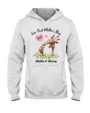 Mother Our First Mother's Day 2021 Giraffe Hooded Sweatshirt tile