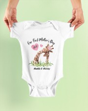 Mother Our First Mother's Day 2021 Giraffe Baby Onesie garment-baby-onesie-lifestyle-front-01