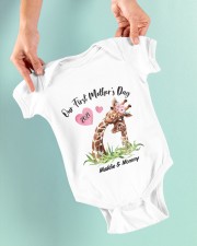 Mother Our First Mother's Day 2021 Giraffe Baby Onesie garment-baby-onesie-lifestyle-front-03