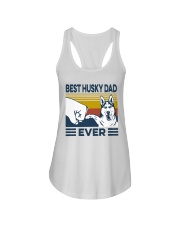 Best Husky Dad Ladies Flowy Tank tile