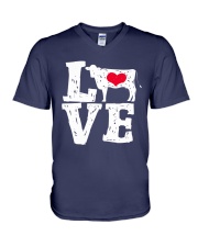 Cows- Love V-Neck T-Shirt thumbnail