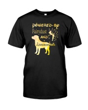 Powered By Fairydust And Labrador Hair Classic T-Shirt front