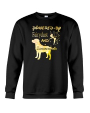 Powered By Fairydust And Labrador Hair Crewneck Sweatshirt thumbnail